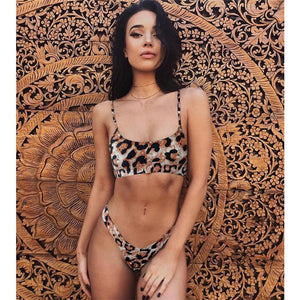 Push Up Thong Biquini High Cut Swimwear