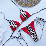 neon biquini Micro string swimsuit push up