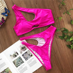 One shoulder bikini