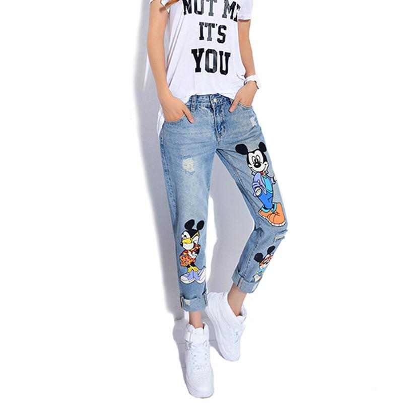 Denim High Waist disney Boyfriend