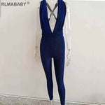 Jumpsuit Sleeveless Club Bodycon Overalls