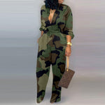 Lady Office print jumpsuit
