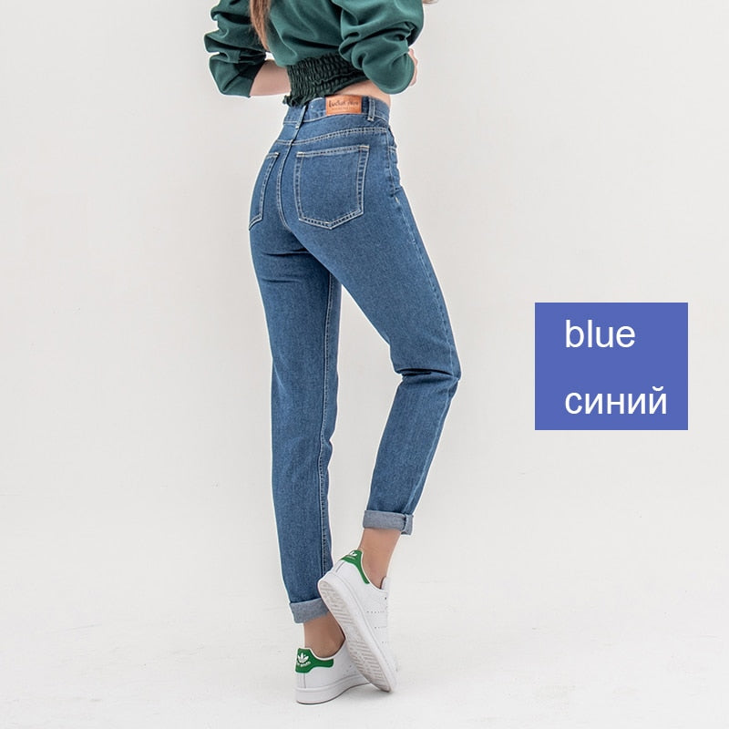 boyfriend jean high waist push up larg