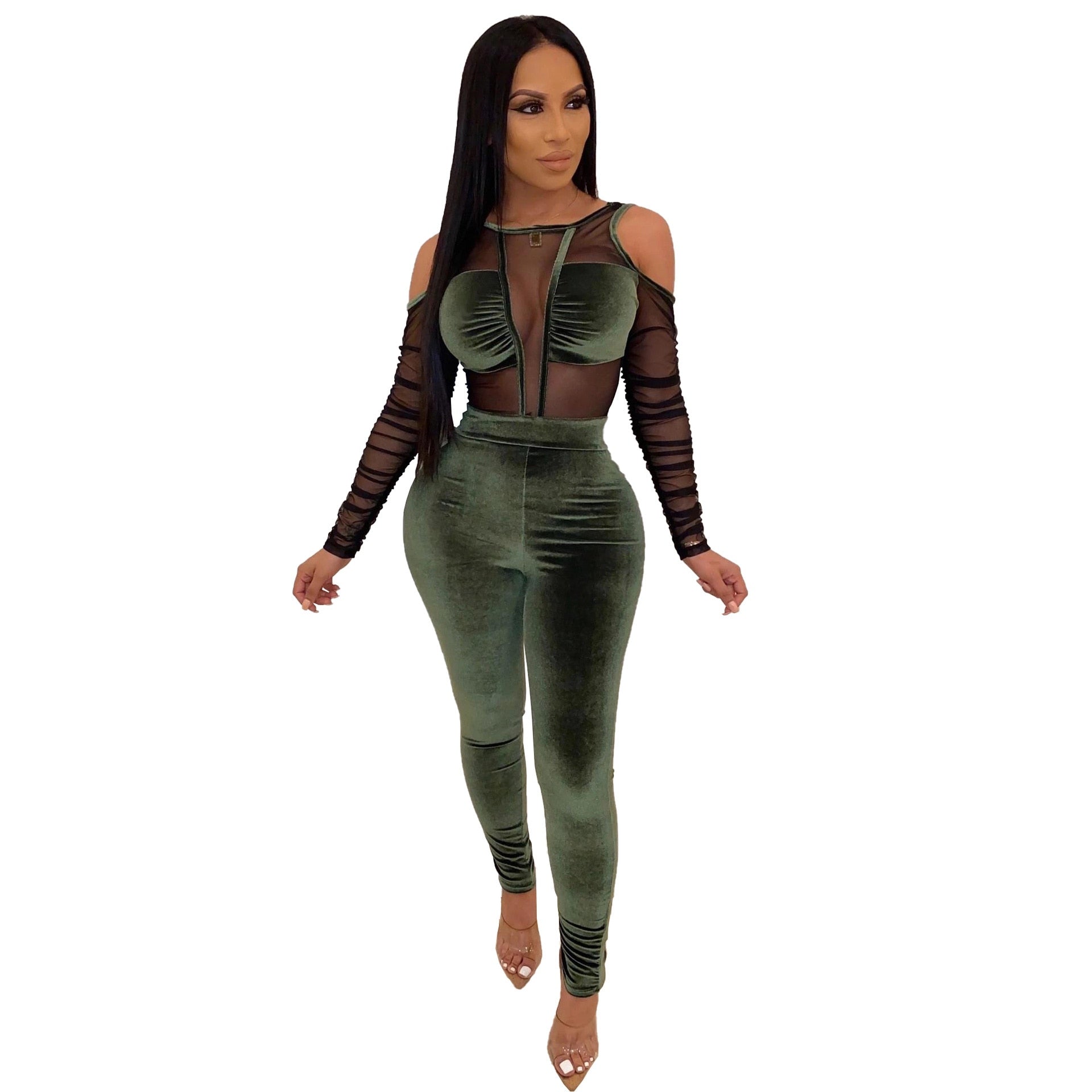 Long Sleeve Elegant Rompers