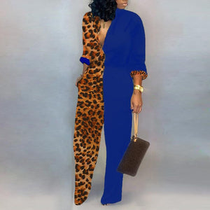 Lady Office print jumpsuit