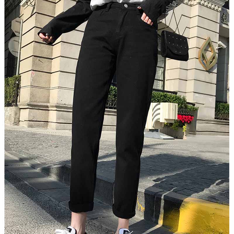 High Waist Boyfriend Jeans