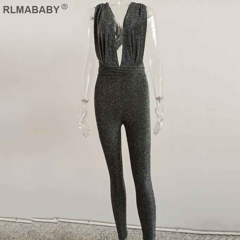 Jumpsuit Sleeveless Club Bodycon Overalls