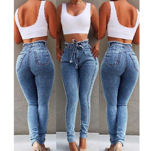 High Waist Slim Stretch Denim Jean