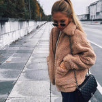 teddy fur coat