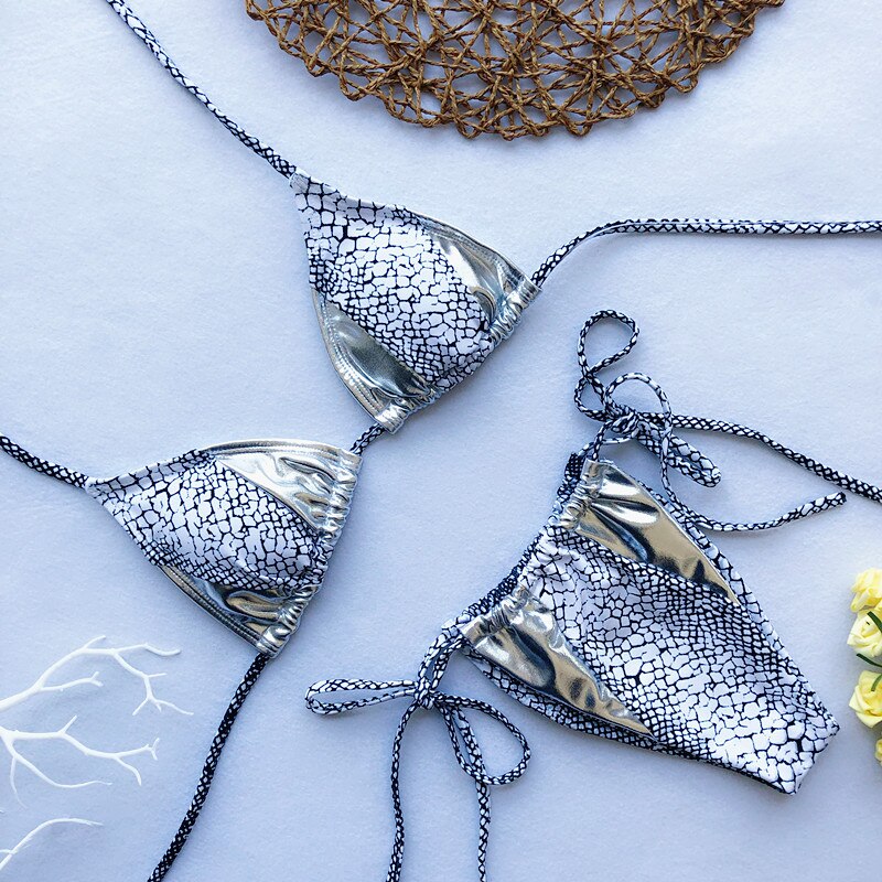 neon biquini Micro string swimsuit push up