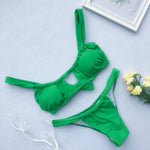 Peachtan Hollow out one piece swimsuit