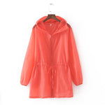 Summer Thin White Hooded Sunproof Cardigan Beach Blouse