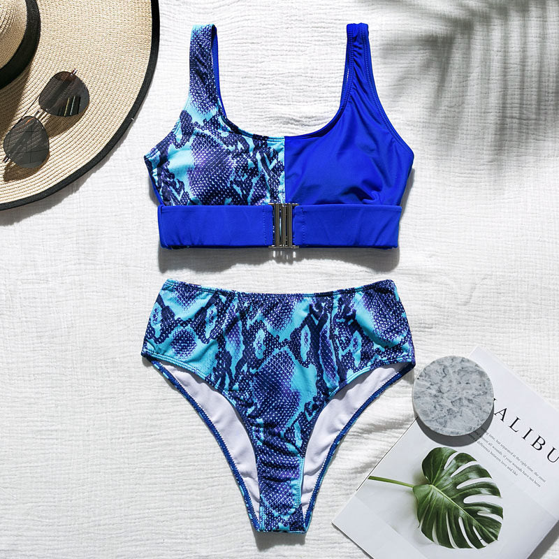 Splice buckle swimsuit one piece