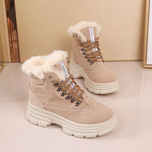 Warm Fur Chunky Sneakers