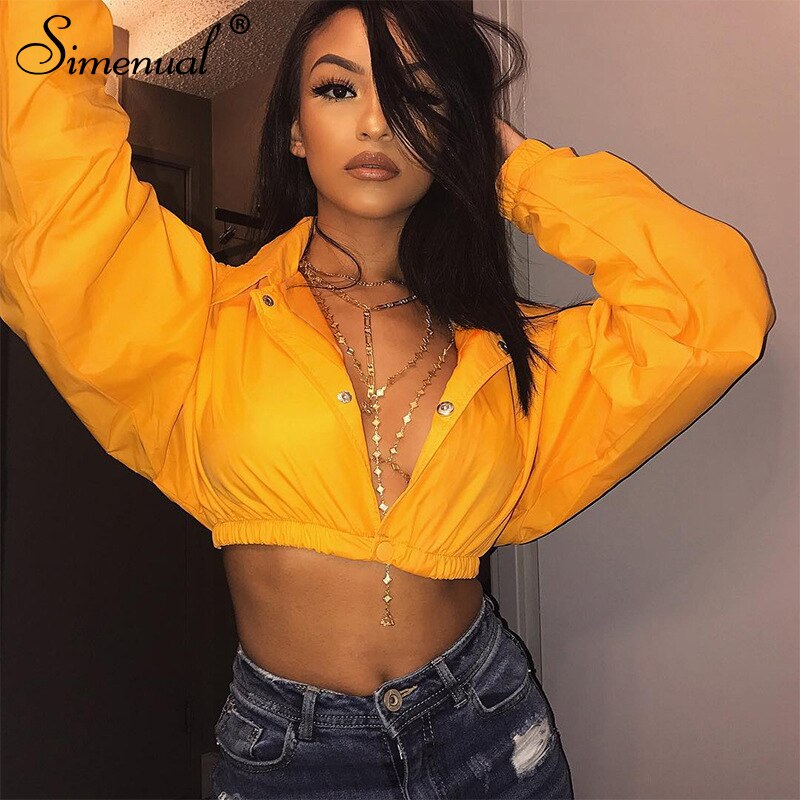 Simenual  Cropped Coats