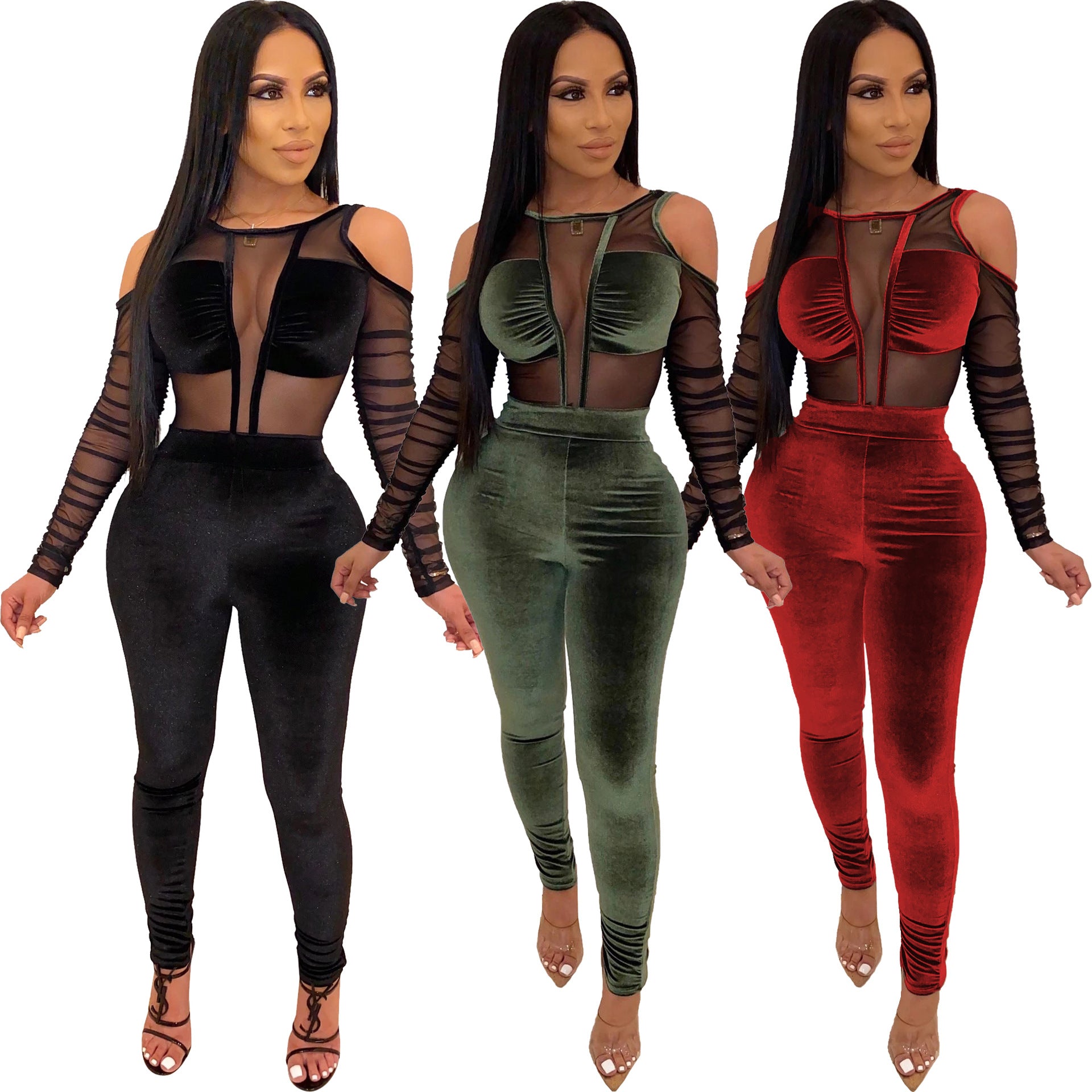 Long Sleeve Elegant Rompers