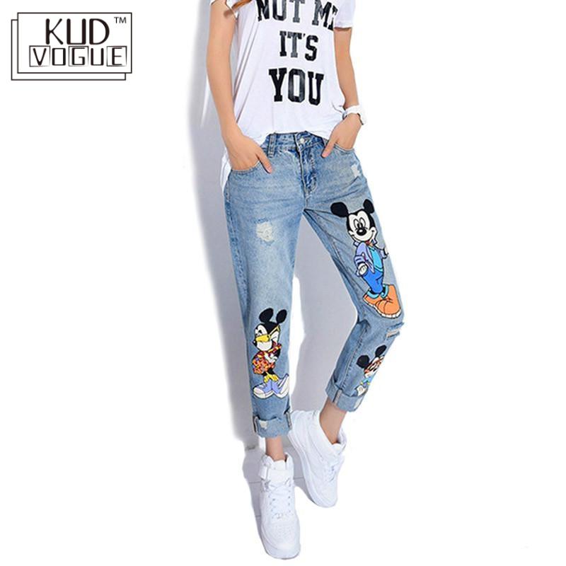 Denim High Waist disney Boyfriend