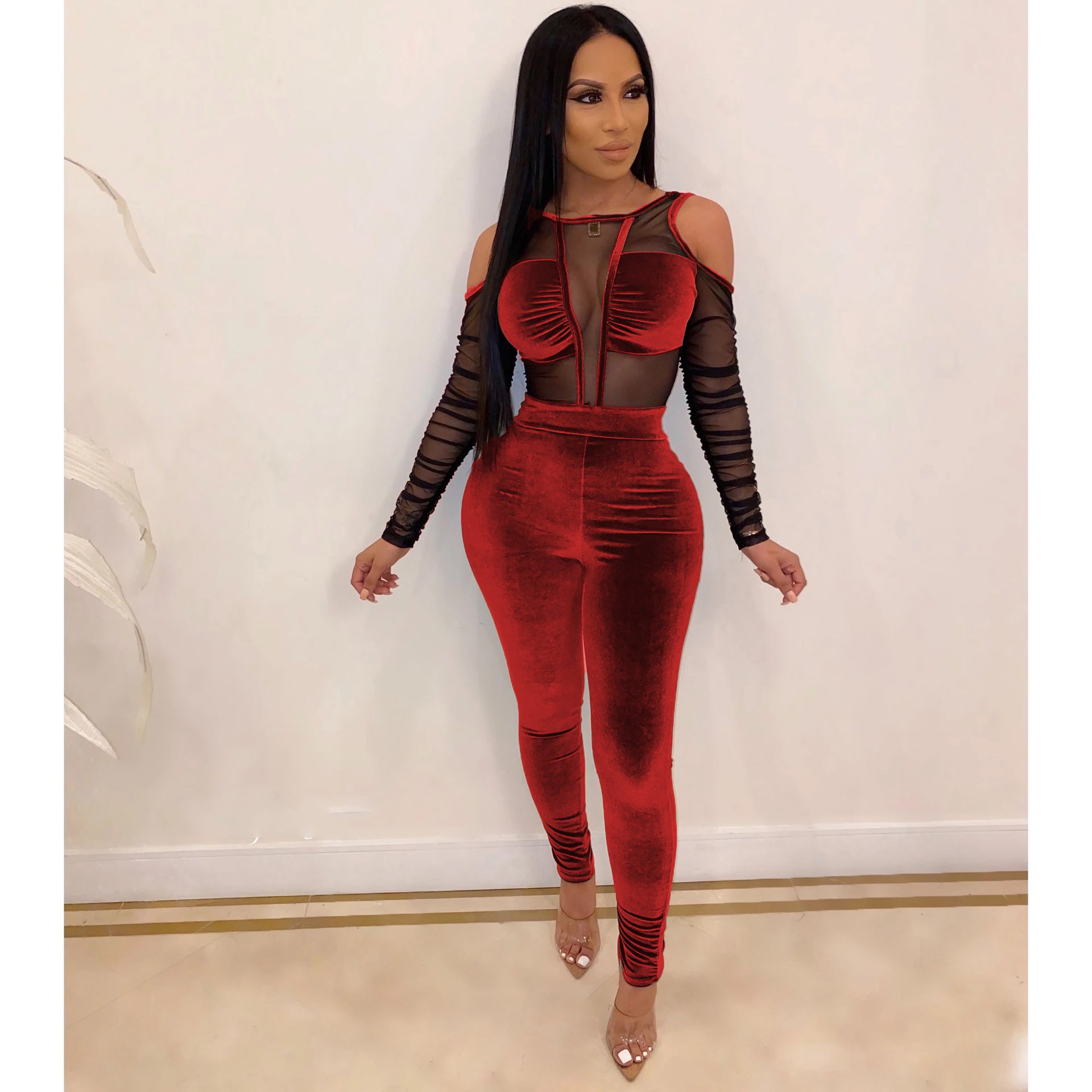 Long Sleeve Elegant Rompers