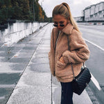 teddy fur coat