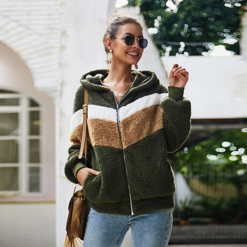 Plush Hooded Jacket