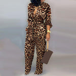 Lady Office print jumpsuit