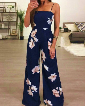 Casual Floral Print jumpsuit