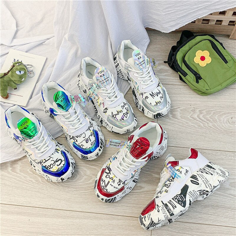 Breathable Round Head Sneakers