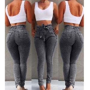 High Waist Slim Stretch Denim Jean