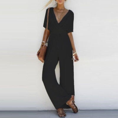 V Neck Loose Playsuit Party