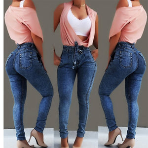 High Waist Slim Stretch Denim Jean