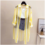 Summer Sun Protection Stripe Coat