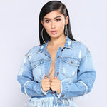 SEXY DENIM BOYFRIEND JACKET