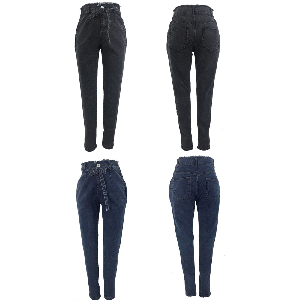 High Waist Slim Stretch Denim Jean