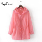 Summer Thin White Hooded Sunproof Cardigan Beach Blouse