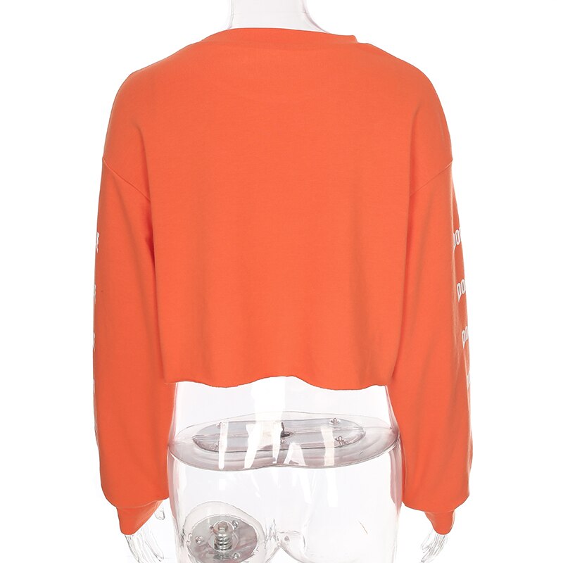 Crop Top Sweatshirts Pullovers