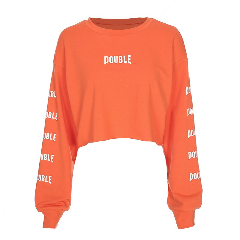 Crop Top Sweatshirts Pullovers