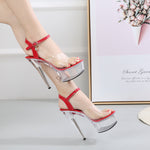 High Heel Transparent Stripper Heels  Shoes