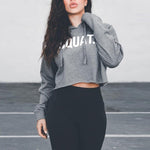 SQUAT Hoodies Crop Tops