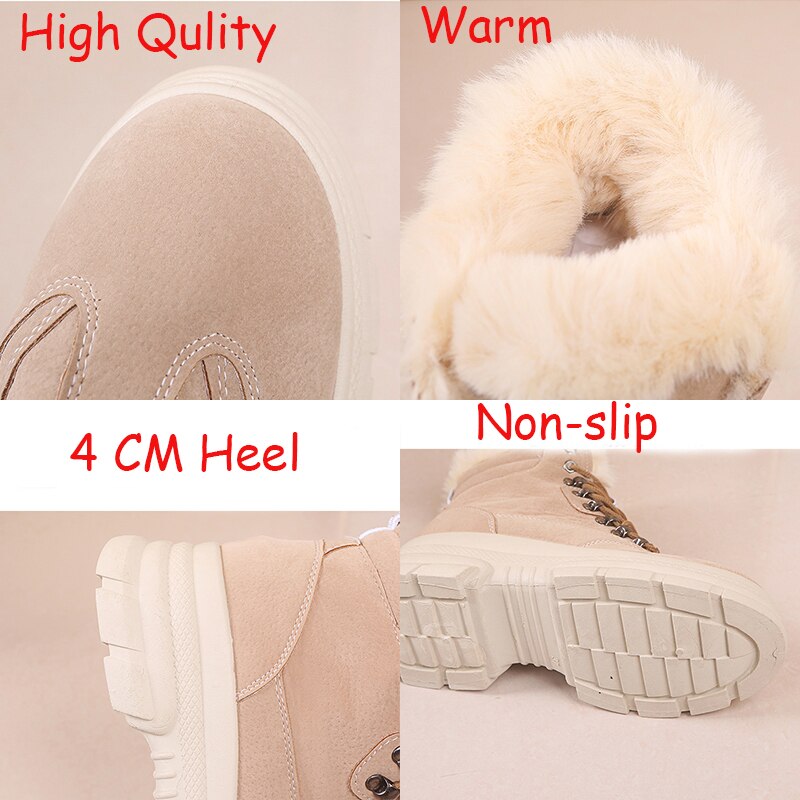 Warm Fur Chunky Sneakers