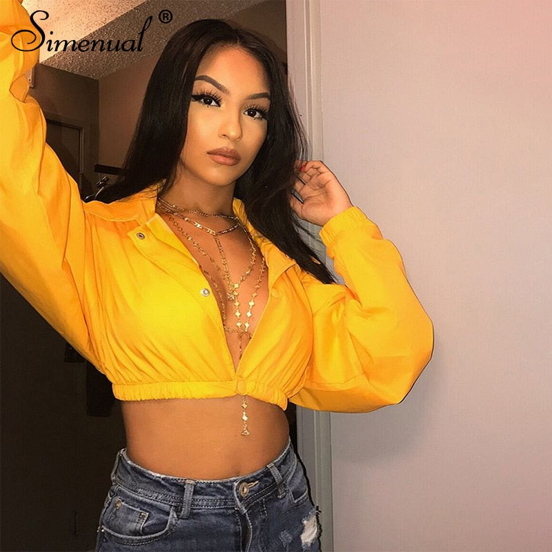 Simenual  Cropped Coats