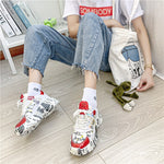 Breathable Round Head Sneakers