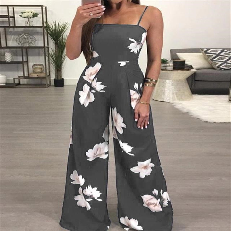 Casual Floral Print jumpsuit