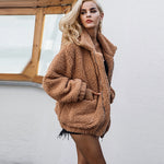 teddy fur coat