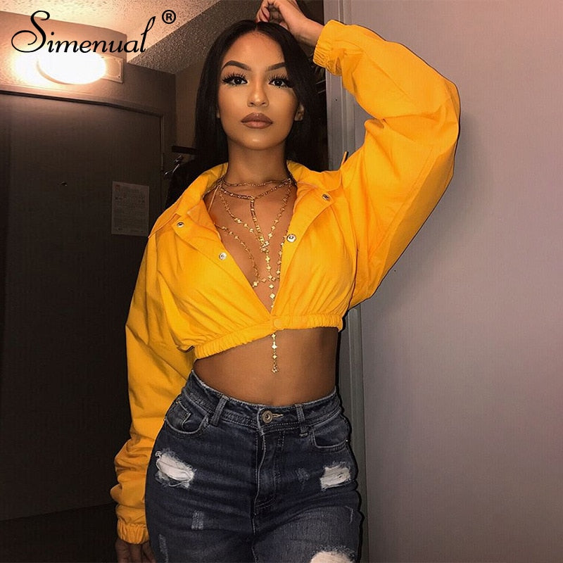 Simenual  Cropped Coats