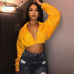 Simenual  Cropped Coats