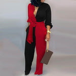 Lady Office print jumpsuit