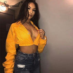 Simenual  Cropped Coats