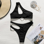 One shoulder bikini